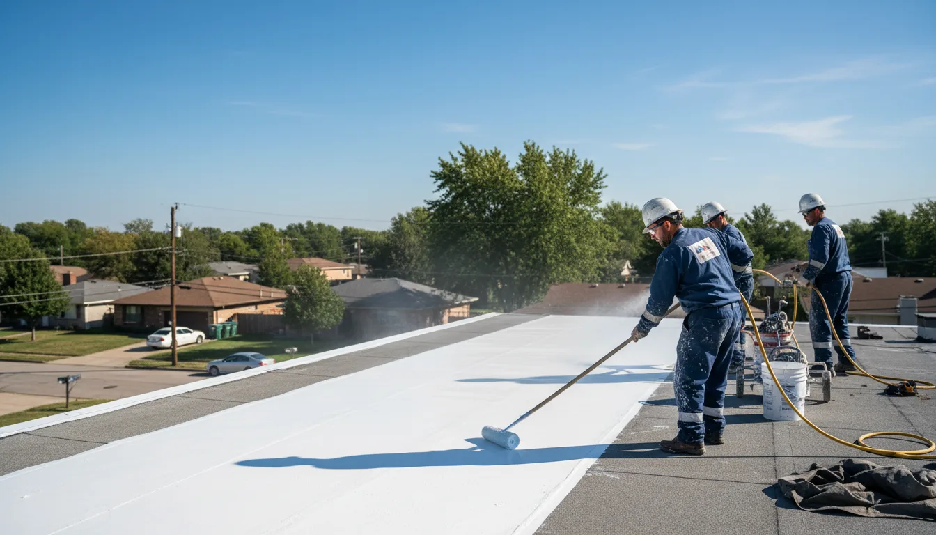 Commercial roof coating in The Rock, GA near me